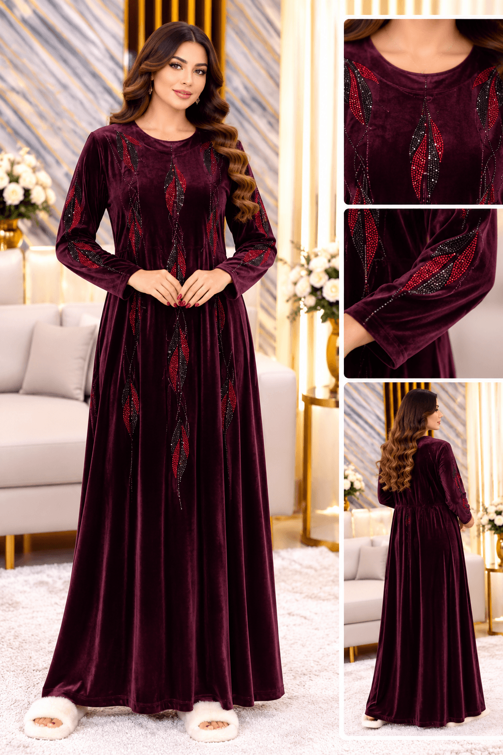 روبا قطيفة كراس 3 5